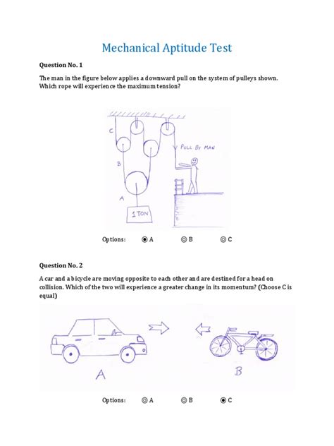 mechanical aptitude test pdf